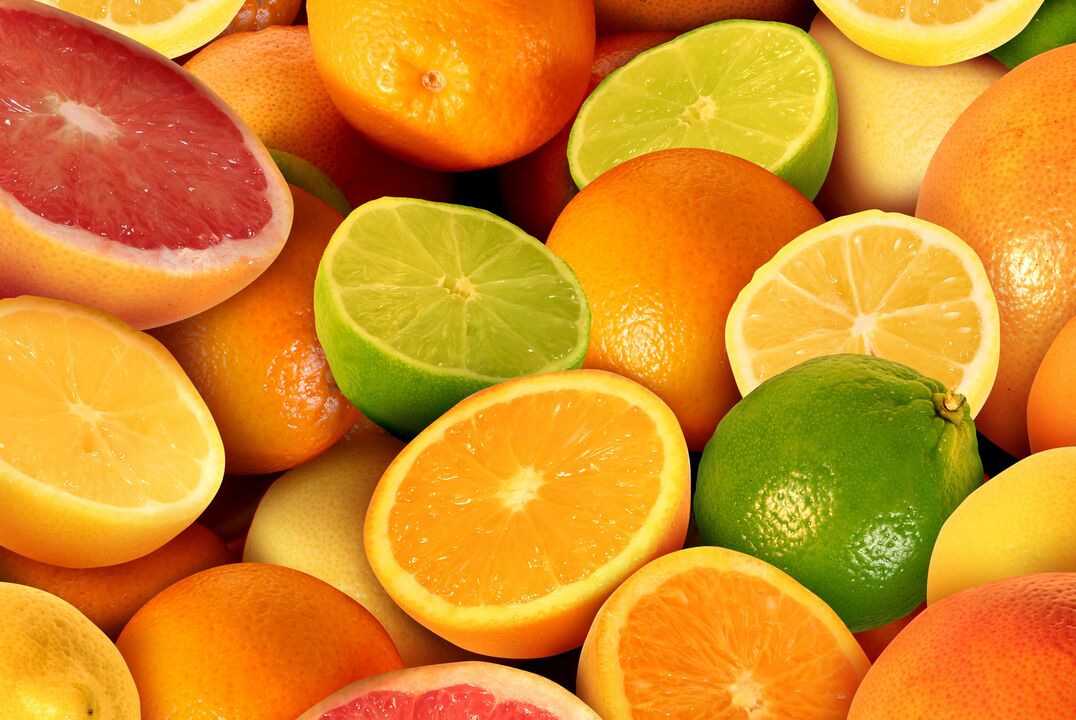 citrusové plody na cukrovku