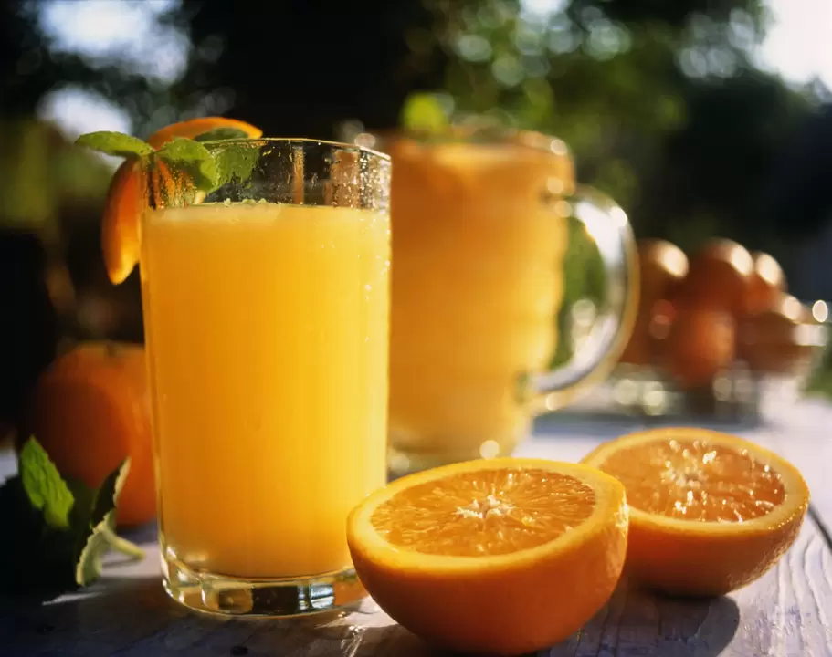 pomarančový džús na cukrovku